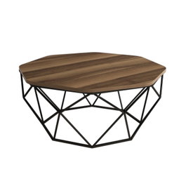 Hanah Home Mesa de Centro Diamond - Walnut